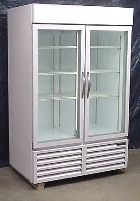 Beverage-air two glass door cooler merchandiser