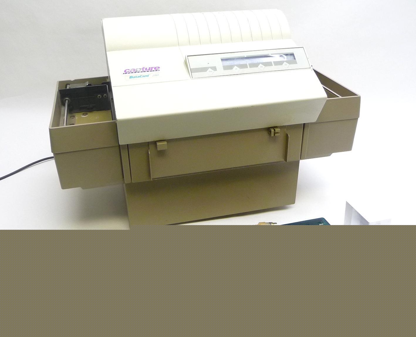 Datacard 280 identification id card embosser printer