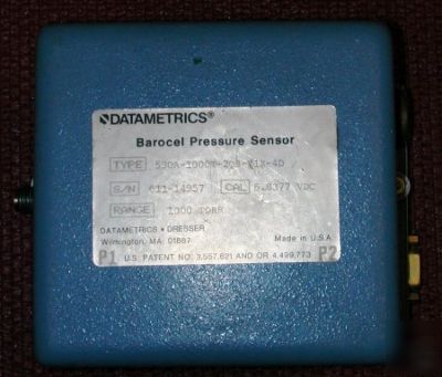 Datametrics barocel pressure sensor 590A-1000T-208-V1X