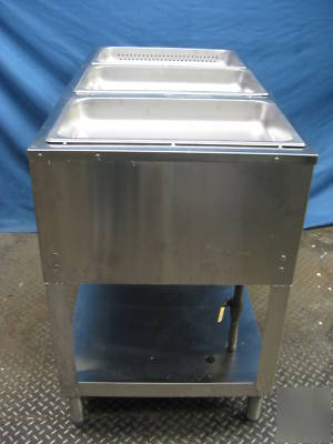 Duke steam table gas water bath 3 well model WB303-m