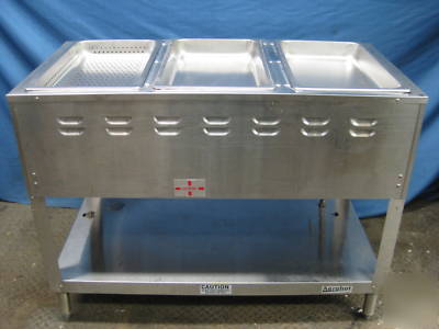 Duke steam table gas water bath 3 well model WB303-m