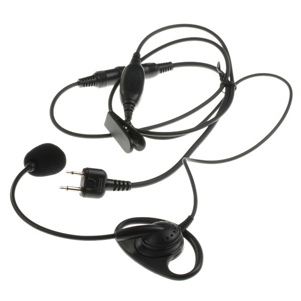 Ear piece mic for icom maxon ritron handheld radios ptt