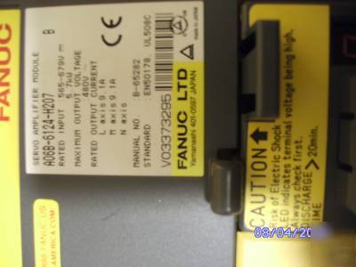 Fanuc A06B-6124-H207 servo amplifier module ( )