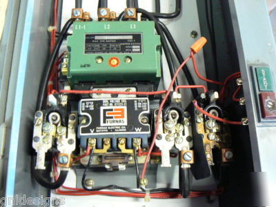 Furnas size 3 combination motor starter-ge 100A breaker