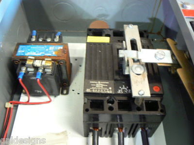 Furnas size 3 combination motor starter-ge 100A breaker