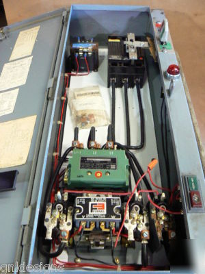 Furnas size 3 combination motor starter-ge 100A breaker