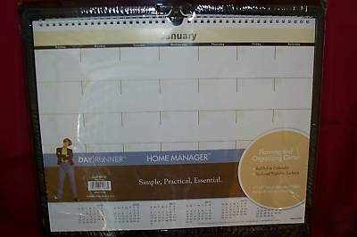 Home manager calendar planning and organizer center