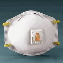3M 8511 N95 respirator with valve cs/80 each