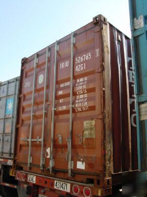 40' std used shipping storage container dallas, tx 