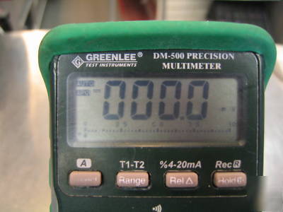 Greenlee dm-500 precision multimeter test equipment 