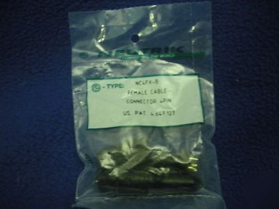 10 nip neutrik female cable connectors 4 pole NC4FXB