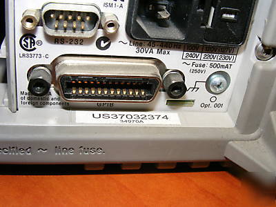 Agilent 34970A data acquisition unit with 34904A module