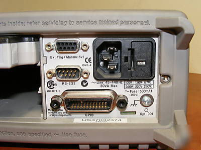 Agilent 34970A data acquisition unit with 34904A module