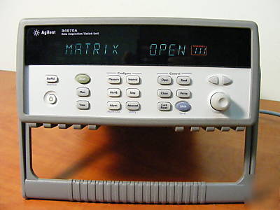 Agilent 34970A data acquisition unit with 34904A module