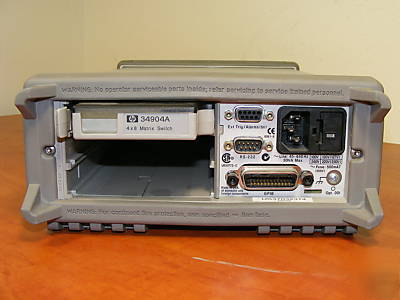 Agilent 34970A data acquisition unit with 34904A module