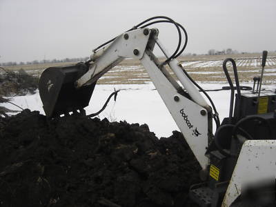Bobcat 742 b with backhoe and auger