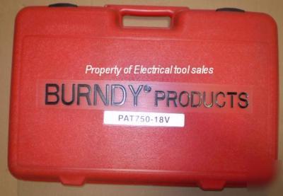 Burndy PAT750-18V hydraulic battery operated crimper 