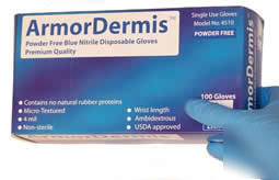 Case 10 boxes blue nitrile disposable gloves 4510 xl