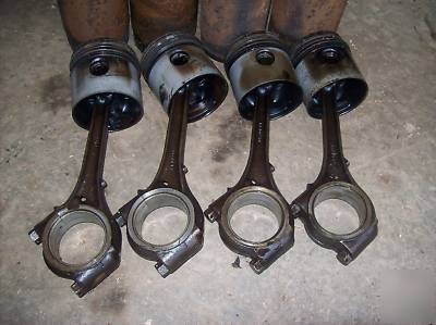 Case sc tractor engine pistons rods an sleeves parts 
