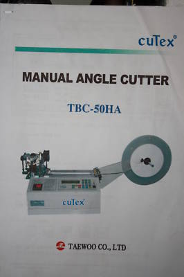 Cutex model tbc-50HA manual angle cutter (hot auto cut)
