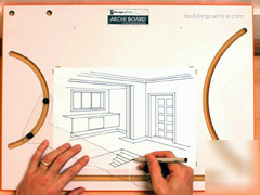 Eye-level perspective drawing board - for A3 & A4 paper