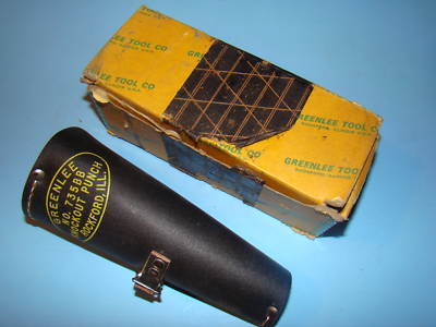 Greenlee knockout punch set no. 735BB ball bearing 