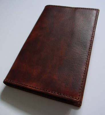 Handcrafted brown leather moleskine folio A4 cover case