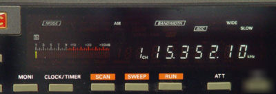Jrc nrd-525 communication receiver with external speake