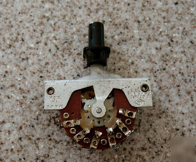 Lot 12 centralab 1458 4 pol 2 pos positive ns switches