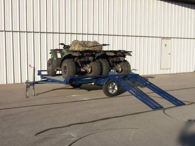 New folding utility trailer for atv's and motorcycles