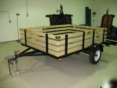 New folding utility trailer for atv's and motorcycles