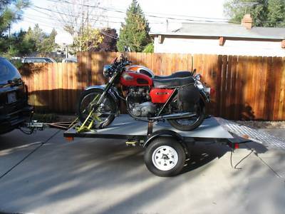 New folding utility trailer for atv's and motorcycles