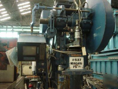 Niagara hot joggle press 75 ton allan bradley control