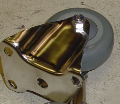 Set 4 casters 2 fixed & 2 swivel w/ 4