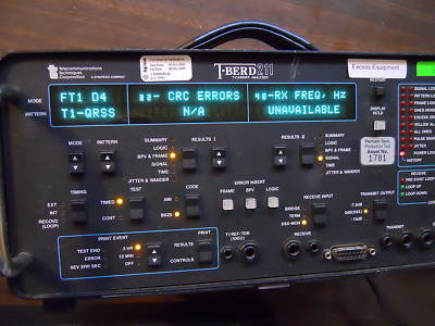 Ttc acterna t-berd 211 t-carrier analyzer