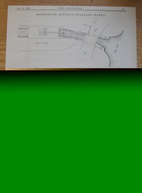 Uk messingham district drainage works river trent 1882