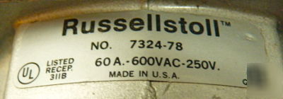 Waterproof,plug & receptacle-60 amp,4 wire, to 600 volt