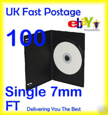 100 single dvd 7MM movie covers cd cases with sleeve