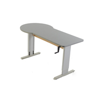 Adas end zone wheelchair accessible worktable