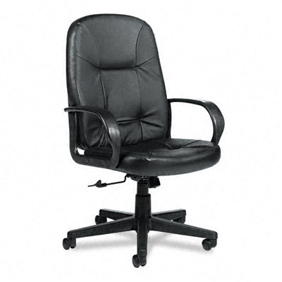 Arno exec leather high-back swivel/tilt chair black