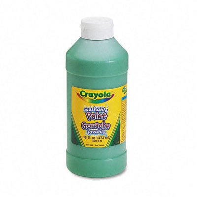 Binney & smith washable paint, green, 16 ounces