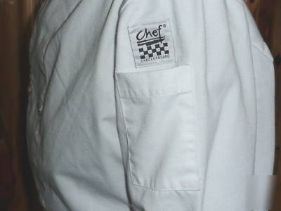 Chefs/cooks coat/long apron 2PC sz reg/med chef revival