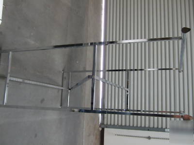 Clothing garment double racks industrial 11 total incl.