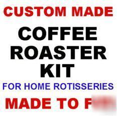 Coffee roaster drum for your home rotisserie appliance