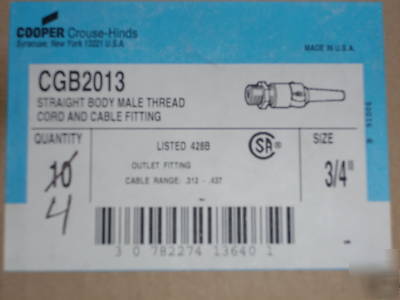 Cooper cord and cable fittings 