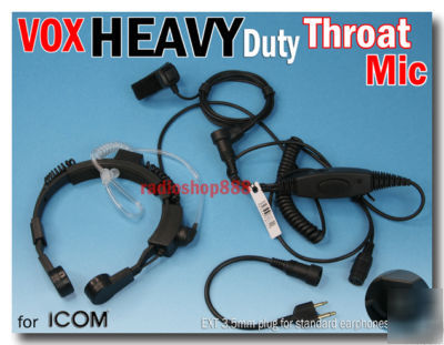 Heavy duty vox throat mic finger button for icom 66S