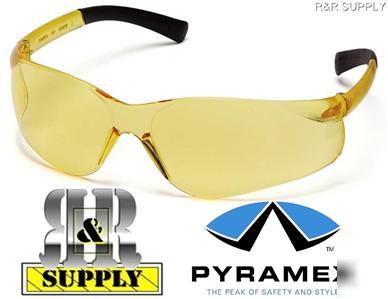Pyramex mini ztek amber lens safety glasses lot of 12