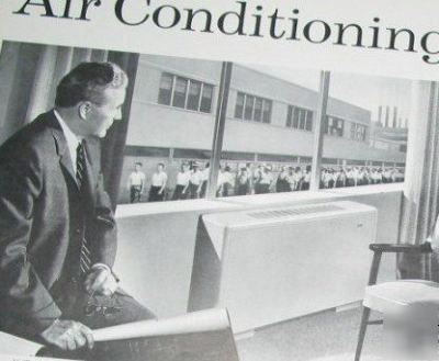Trane heat & air conditioning hvac -4 1950S ads lot