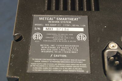 Metcal-smartheat-smt soldering/rework solder station 