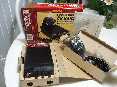 New maxon compact mobile cb radio mcb-40 in box